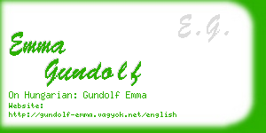 emma gundolf business card